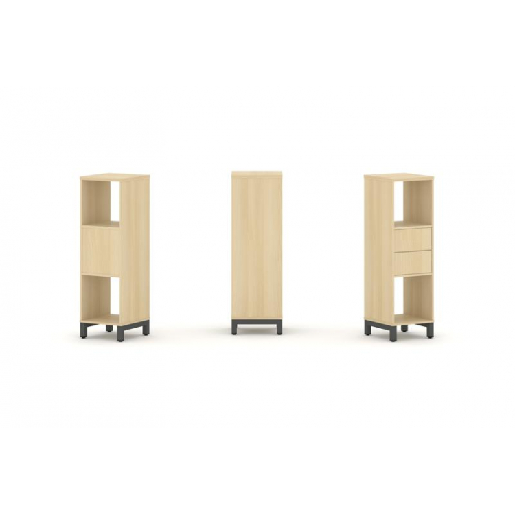 Style Project Набор стеллажа 1 сторон., 3 яр. SN.NS-311 Акация Лорка/Металл Антрацит 387*400*1248