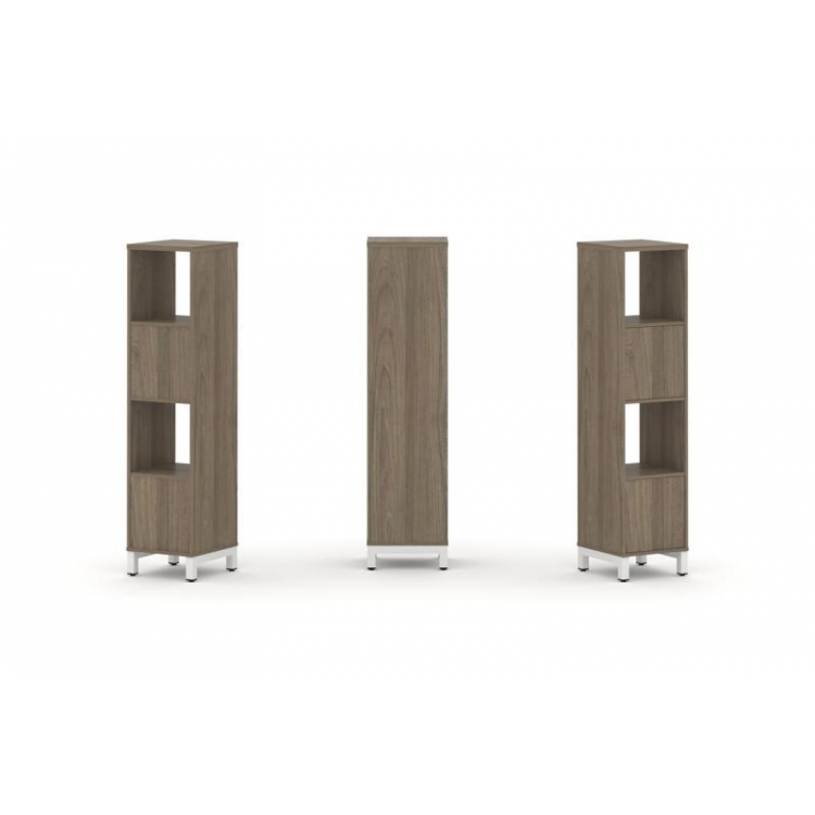 Style Project Набор стеллажа 1 сторон., 4 яр. SN.NS-411 Вяз Благородный/Металл Белый 387*400*1615