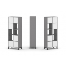 Стайл Проджект Набор стеллажа одностороннего, 5 ярусов SN.NS-521 Серый Пепел/Белый/Металл Антрацит 7