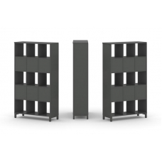 Style Project Набор стеллажа 2-х сторон., 5 яр. SN.NSD-531 Антрацит/Металл Антрацит 1121*400*1982