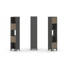 Style Project Набор стеллажа 2-х сторон., 5 яр. SN.NSD-511 Антрацит/Вяз Благородный/Металл Антрацит