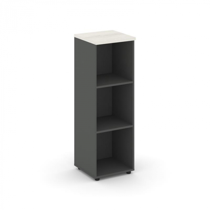 Стайл Проджект Стеллаж средний узкий SN.STU.E-200 Антрацит/Дуб Наварра 400*400*1203