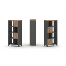 Style Project Набор стеллажа 2-х сторон., 4 яр. SN.NSD-421 Антрацит/Дуб Табак/Металл Антрацит 754*40