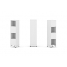 Style Project Набор стеллажа 2-х сторон., 4 яр. SN.NSD-411 Белый/Металл Белый 387*400*1615