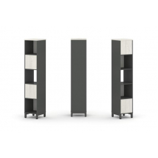 Style Project Набор стеллажа 2-х сторон., 5 яр. SN.NSD-511 Антрацит/Дуб Наварра/Металл Антрацит 387*