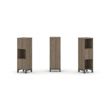 Style Project Набор стеллажа 2-х сторон., 3 яр. SN.NSD-311 Вяз Благородный/Металл Антрацит 387*400*1