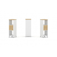 Style Project Набор стеллажа 1 сторон., 3 яр. SN.NS-311 Белый/Тиквуд Светлый/Металл Белый 387*400*12