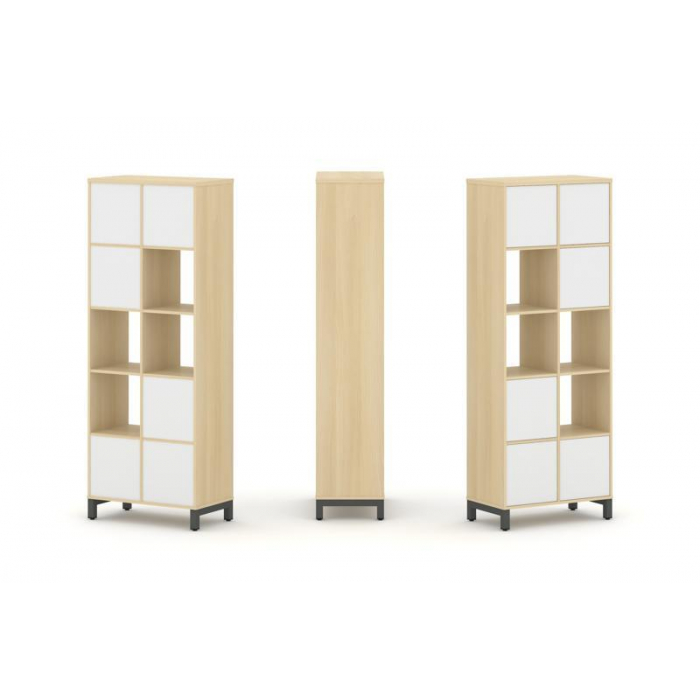 Стайл Проджект Набор стеллажа 1 сторон., 5 яр. SN.NS-521 Акация Лорка/Белый/Металл Антрацит 754*400*