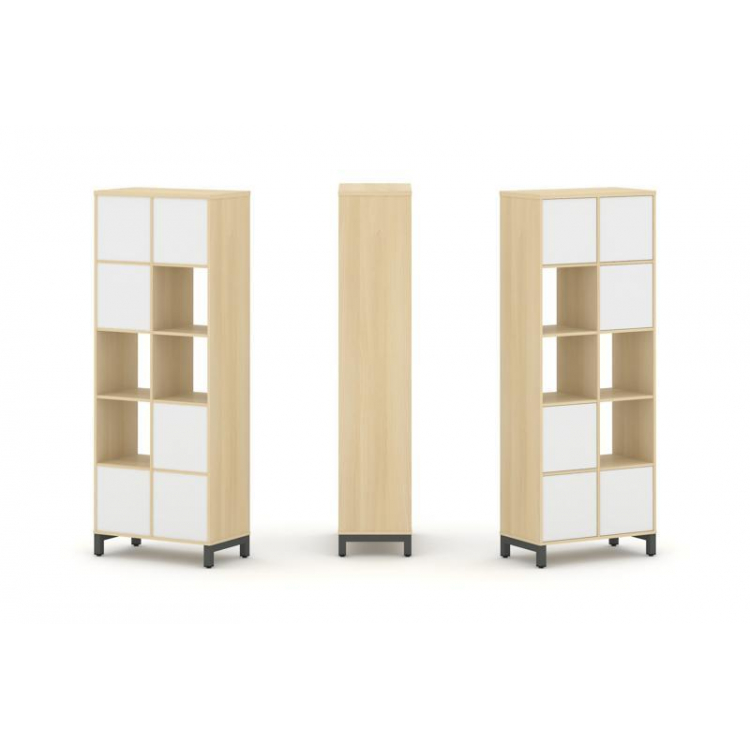 Style Project Набор стеллажа 1 сторон., 5 яр. SN.NS-521 Акация Лорка/Белый/Металл Антрацит 754*400*1