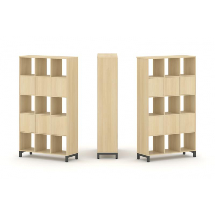 Style Project Набор стеллажа 2-х сторон., 5 яр. SN.NSD-531 Акация Лорка/Металл Антрацит 1121*400*198