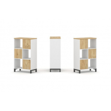 Style Project Набор стеллажа 1 сторон., 3 яр. SN.NS-321 Белый/Тиквуд Светлый/Металл Антрацит 754*400