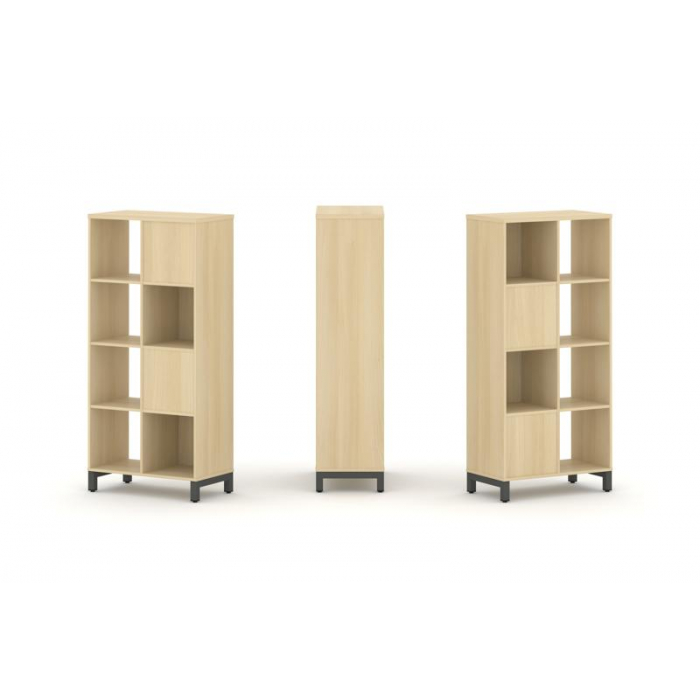 Style Project Набор стеллажа 2-х сторон., 4 яр. SN.NSD-421 Акация Лорка/Металл Антрацит 754*400*1615