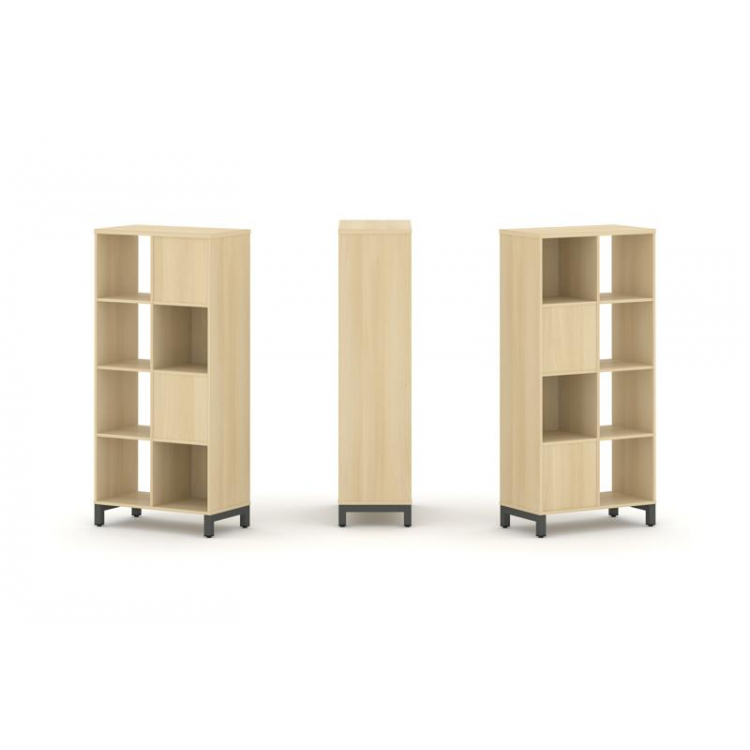 Style Project Набор стеллажа 2-х сторон., 4 яр. SN.NSD-421 Акация Лорка/Металл Антрацит 754*400*1615