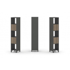 Style Project Набор стеллажа 1 сторон., 5 яр. SN.NS-511 Антрацит/Вяз Благородный/Металл Антрацит 387