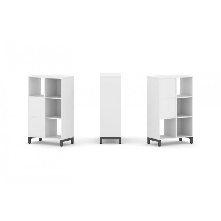 Style Project Набор стеллажа 2-х сторон., 3 яр. SN.NSD-321 Белый/Металл Антрацит 754*400*1248