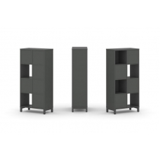 Style Project Набор стеллажа 1 сторон., 4 яр. SN.NS-421 Антрацит/Металл Антрацит 754*400*1615