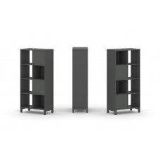 Style Project Набор стеллажа 2-х сторон., 4 яр. SN.NSD-421 Антрацит/Металл Антрацит 754*400*1615