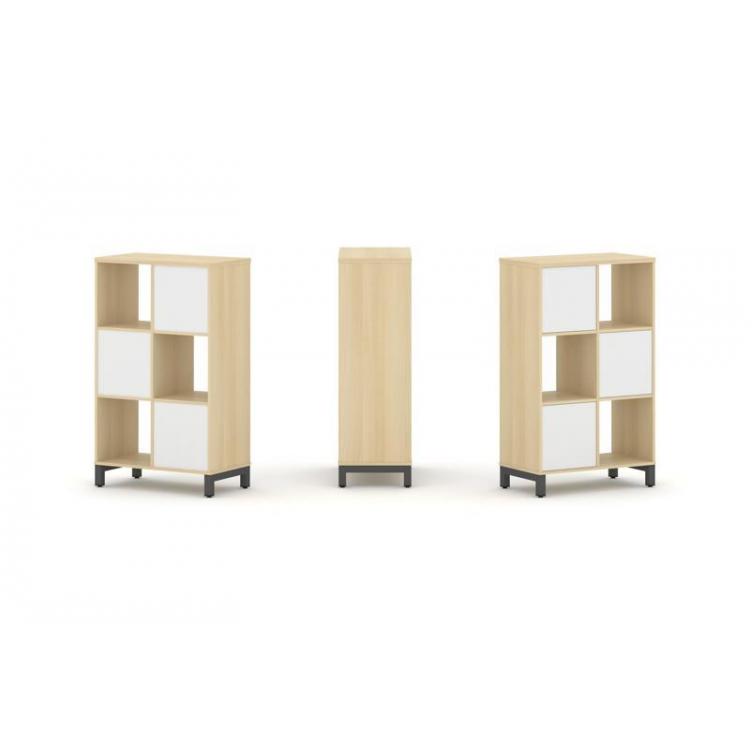 Style Project Набор стеллажа 1 сторон., 3 яр. SN.NS-321 Акация Лорка/Белый/Металл Антрацит 754*400*1