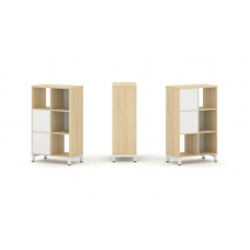 Style Project Набор стеллажа 2-х сторон., 3 яр. SN.NSD-321 Акация Лорка/Белый/Металл Белый 754*400*1