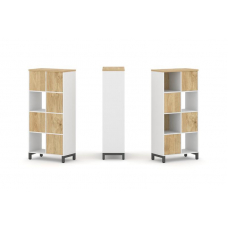 Style Project Набор стеллажа 1 сторон., 4 яр. SN.NS-421 Белый/Тиквуд Светлый/Металл Антрацит 754*400