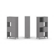Стайл Проджект Набор стеллажа одностороннего, 4 яруса SN.NS-421 Серый Пепел/Металл Серый 754*400*161