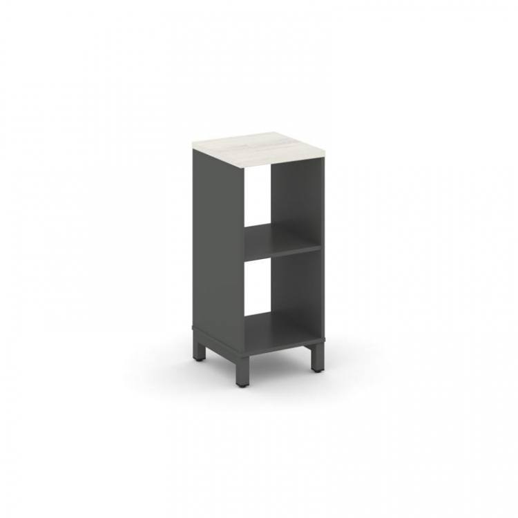 Style Project Каркас стеллажа 2 яр. SN.KS-210 Антрацит/Дуб Наварра/Металл Антрацит 387*400*881