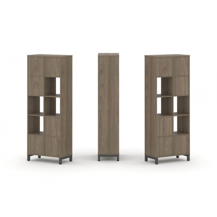 Style Project Набор стеллажа 1 сторон., 5 яр. SN.NS-521 Вяз Благородный/Металл Антрацит 754*400*1982