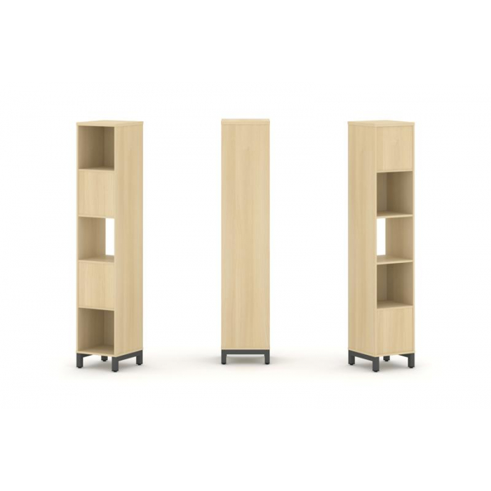 Style Project Набор стеллажа 2-х сторон., 5 яр. SN.NSD-511 Акация Лорка/Металл Антрацит 387*400*1982