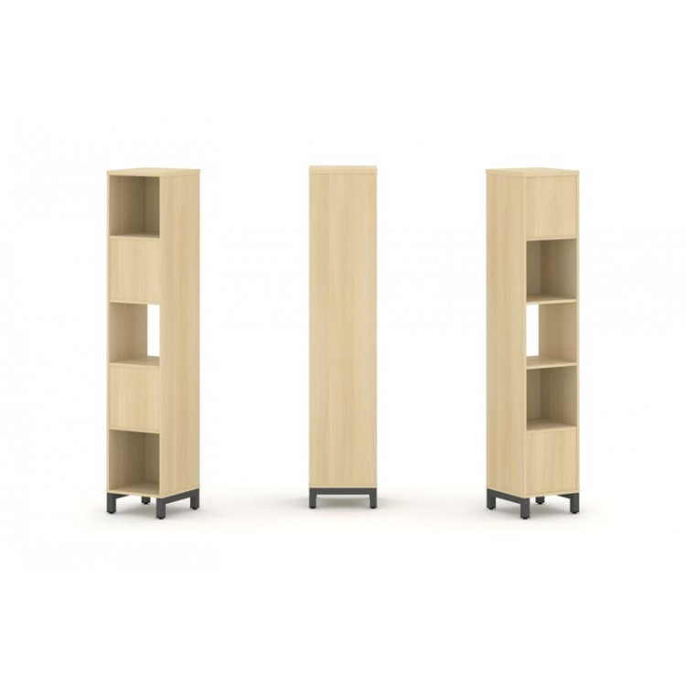 Style Project Набор стеллажа 2-х сторон., 5 яр. SN.NSD-511 Акация Лорка/Металл Антрацит 387*400*1982