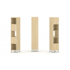 Style Project Набор стеллажа 2-х сторон., 5 яр. SN.NSD-511 Акация Лорка/Металл Белый 387*400*1982