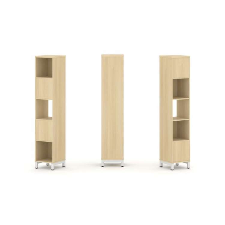 Style Project Набор стеллажа 2-х сторон., 5 яр. SN.NSD-511 Акация Лорка/Металл Белый 387*400*1982