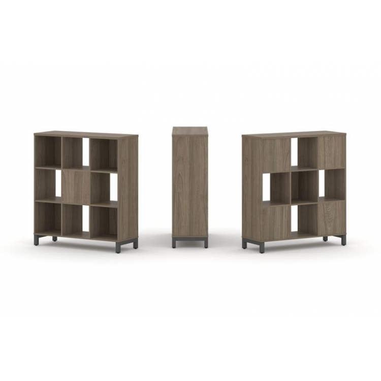 Style Project Набор стеллажа 2-х сторон., 3 яр. SN.NSD-331 Вяз Благородный/Металл Антрацит 1121*400*