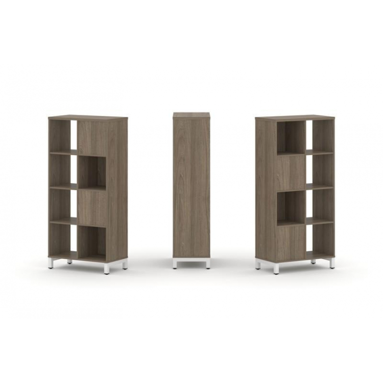 Style Project Набор стеллажа 2-х сторон., 4 яр. SN.NSD-421 Вяз Благородный/Металл Белый 754*400*1615