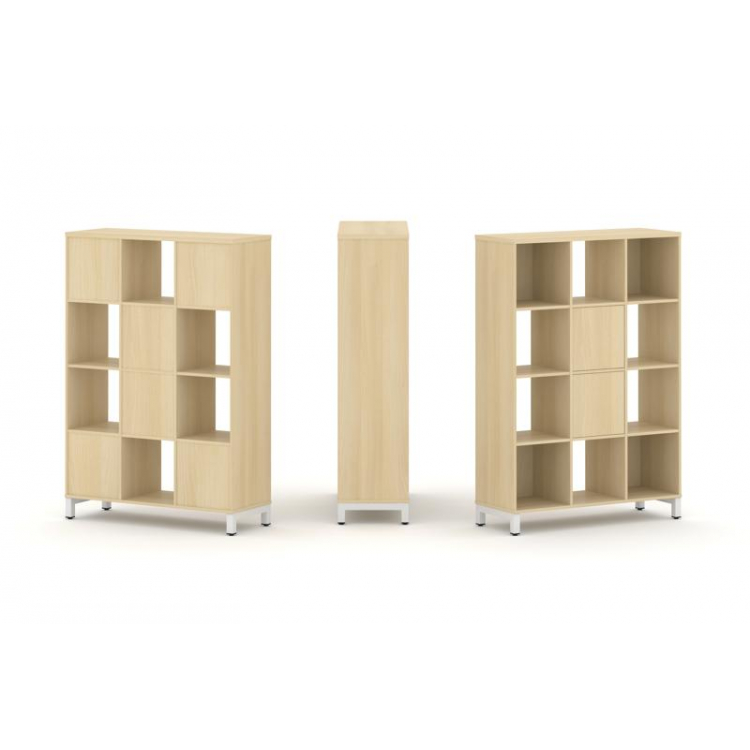 Style Project Набор стеллажа 1 сторон., 4 яр. SN.NS-431 Акация Лорка/Металл Белый 1121*400*1615