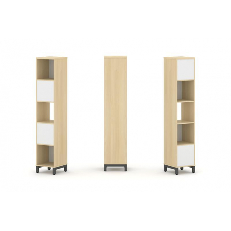 Style Project Набор стеллажа 2-х сторон., 5 яр. SN.NSD-511 Акация Лорка/Белый/Металл Антрацит 387*40