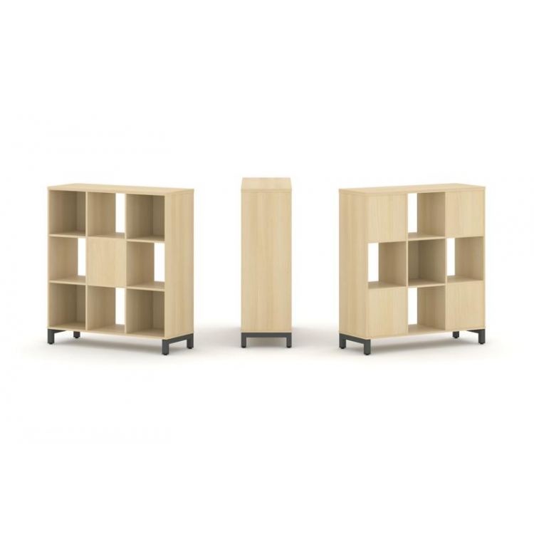 Style Project Набор стеллажа 2-х сторон., 3 яр. SN.NSD-331 Акация Лорка/Металл Антрацит 1121*400*124