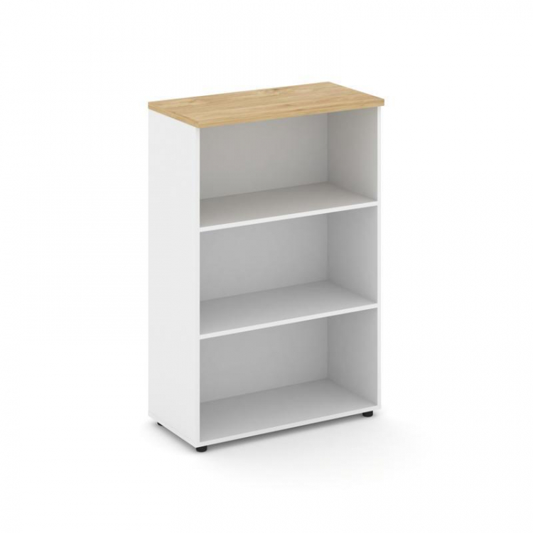 Style Project Стеллаж средний широкий SN.STS.E-200 Белый/Тиквуд Светлый 796*400*1203