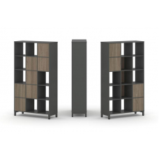 Style Project Набор стеллажа 1 сторон., 5 яр. SN.NS-531 Антрацит/Вяз Благородный/Металл Антрацит 112