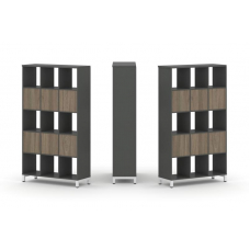 Style Project Набор стеллажа 2-х сторон., 5 яр. SN.NSD-531 Антрацит/Вяз Благородный/Металл Белый 112