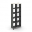 Style Project Каркас стеллажа 5 яр. SN.KS-520 Антрацит/Дуб Наварра/Металл Антрацит 754*400*1982