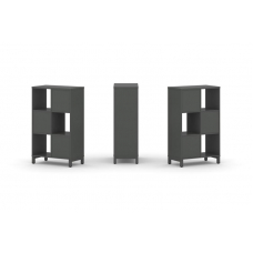 Style Project Набор стеллажа 1 сторон., 3 яр. SN.NS-321 Антрацит/Металл Антрацит 754*400*1248