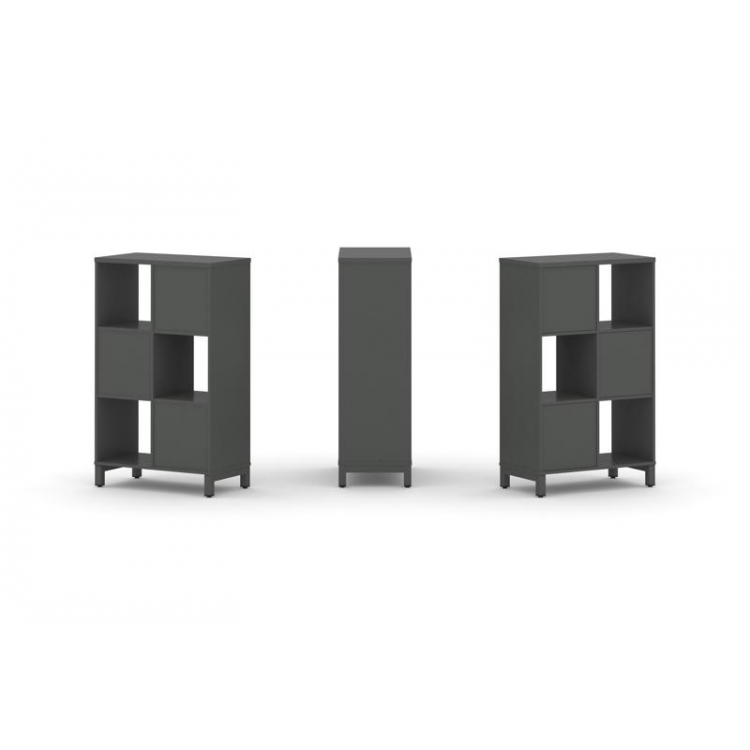 Style Project Набор стеллажа 1 сторон., 3 яр. SN.NS-321 Антрацит/Металл Антрацит 754*400*1248