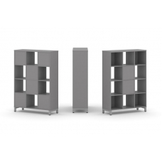 Стайл Проджект Набор стеллажа одностороннего, 4 яруса SN.NS-431 Серый Пепел/Металл Серый 1121*400*16