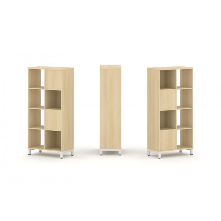 Style Project Набор стеллажа 2-х сторон., 4 яр. SN.NSD-421 Акация Лорка/Металл Белый 754*400*1615