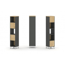 Style Project Набор стеллажа 2-х сторон., 5 яр. SN.NSD-511 Антрацит/Тиквуд Светлый/Металл Белый 387*