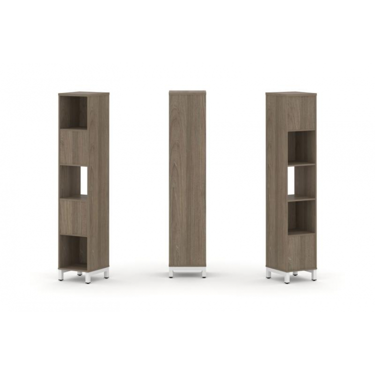 Style Project Набор стеллажа 2-х сторон., 5 яр. SN.NSD-511 Вяз Благородный/Металл Белый 387*400*1982