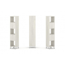 Style Project Набор стеллажа 1 сторон., 5 яр. SN.NS-511 Дуб Наварра/Металл Белый 387*400*1982