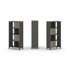 Style Project Набор стеллажа 2-х сторон., 4 яр. SN.NSD-421 Антрацит/Вяз Благородный/Металл Антрацит