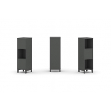 Style Project Набор стеллажа 2-х сторон., 3 яр. SN.NSD-311 Антрацит/Металл Антрацит 387*400*1248