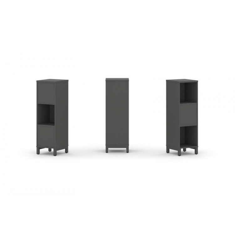 Style Project Набор стеллажа 2-х сторон., 3 яр. SN.NSD-311 Антрацит/Металл Антрацит 387*400*1248